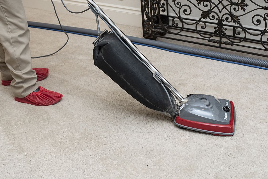 " Pre-vacuuming  to remove up to 80% of dry particles and soil before wet carpet cleaning process"