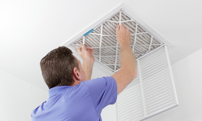 Aladdin recommends minimizing air duct contamination by changing air filters and vacuuming regularly