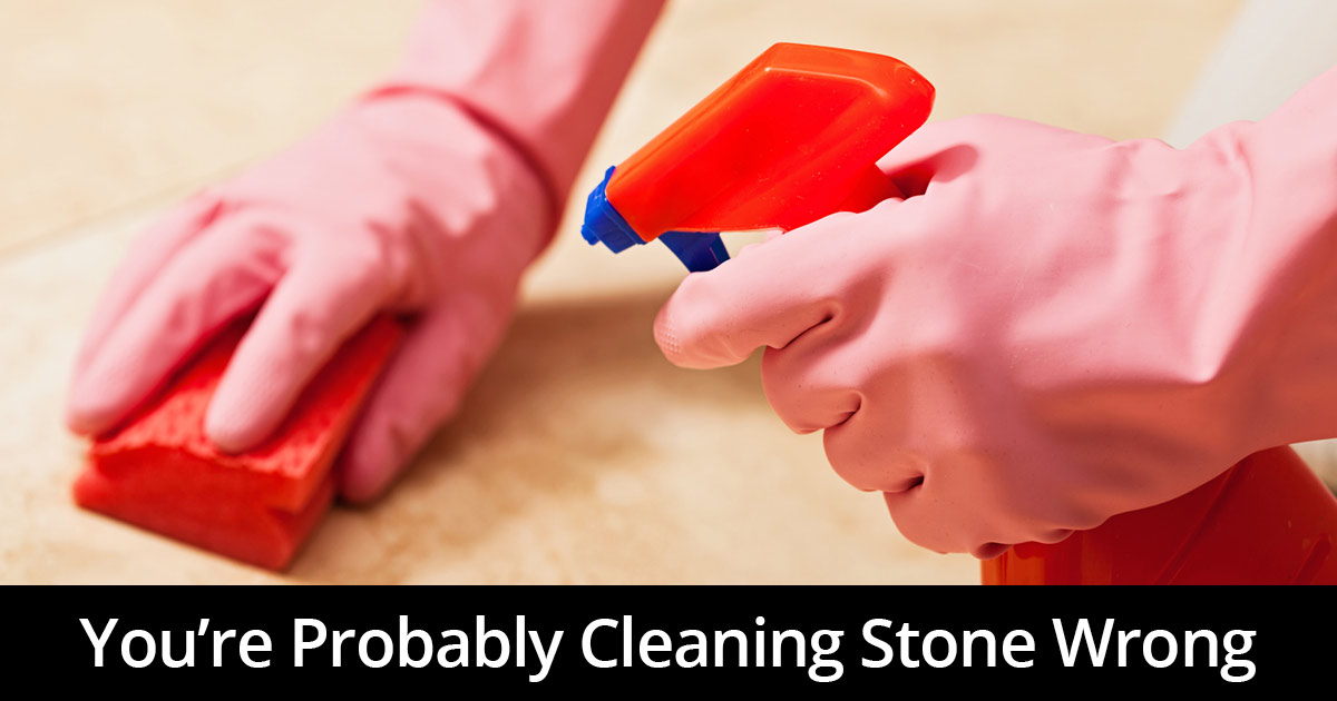 granite cleaner used on natural stone surface