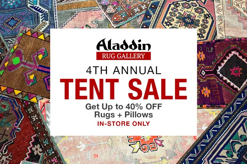 Aladdin’s Annual Tent Rug Sale