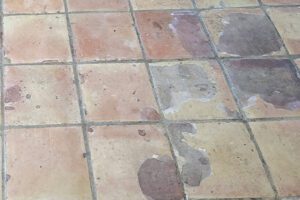 Flaking and chipping on Saltillo tile