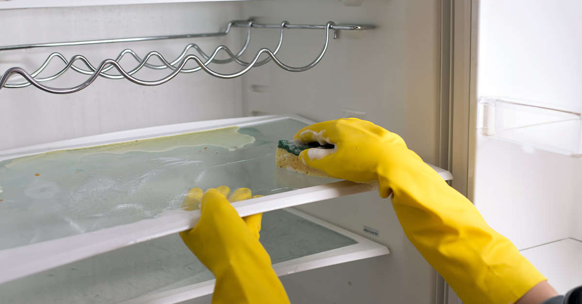 deep cleaning kitchen to prep for back to school